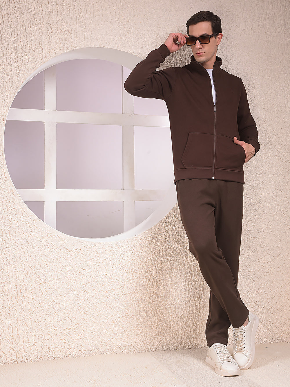 Brown Knitted Trackpants