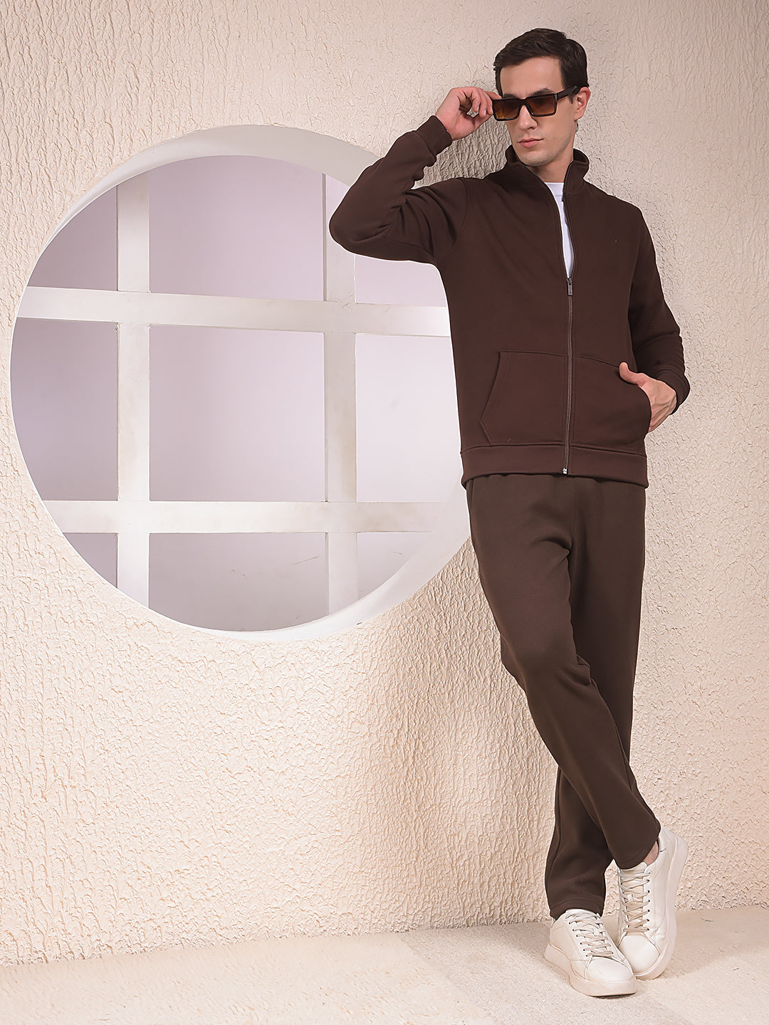 Brown Knitted Trackpants