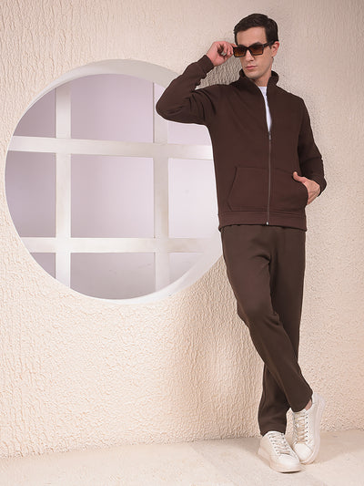 Brown Knitted Trackpants