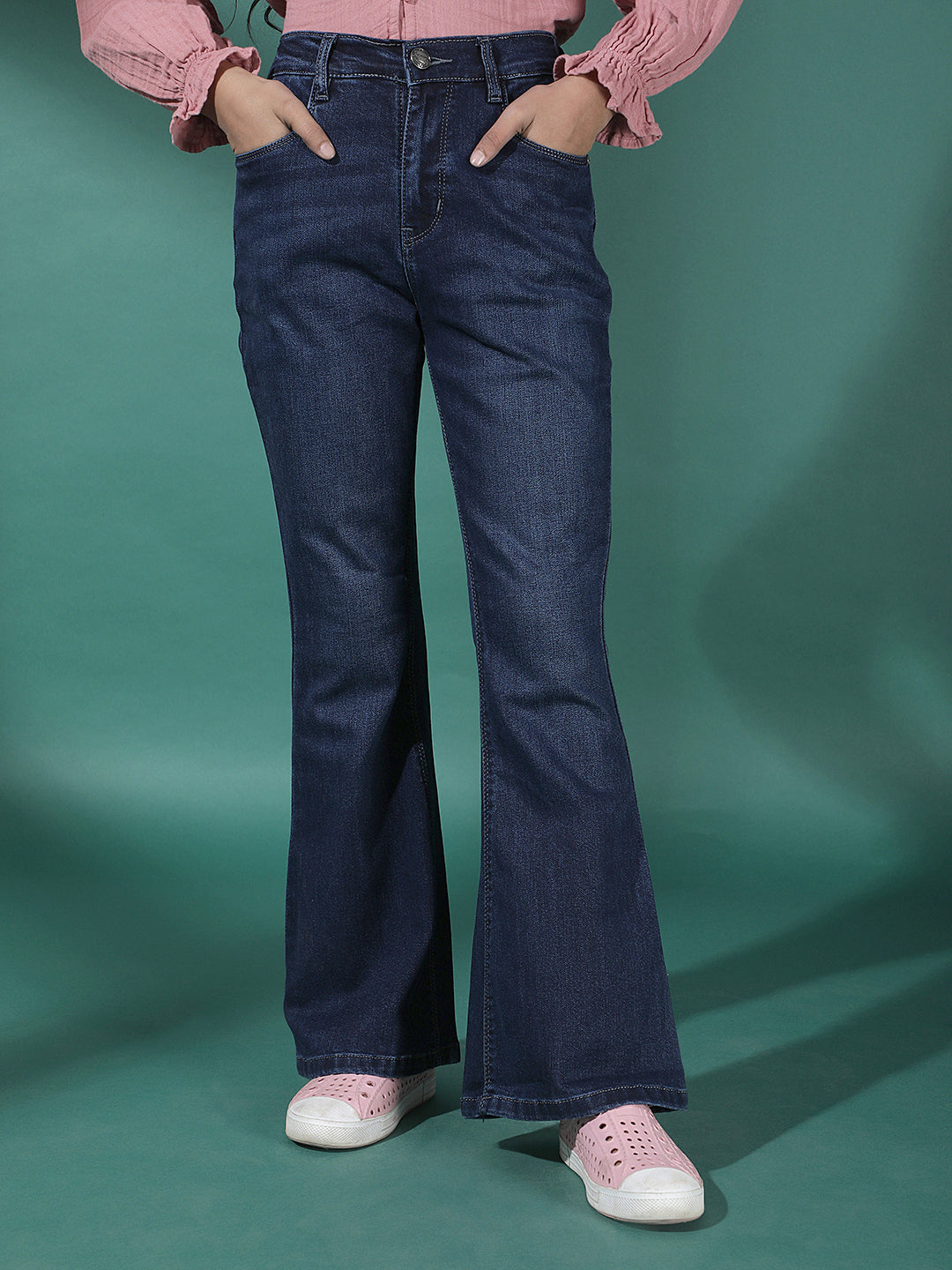 Black Bootcut High Waist Jeans