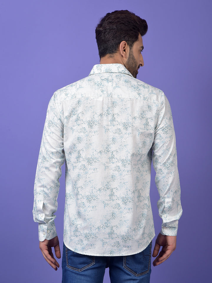 Green Printed Shirt