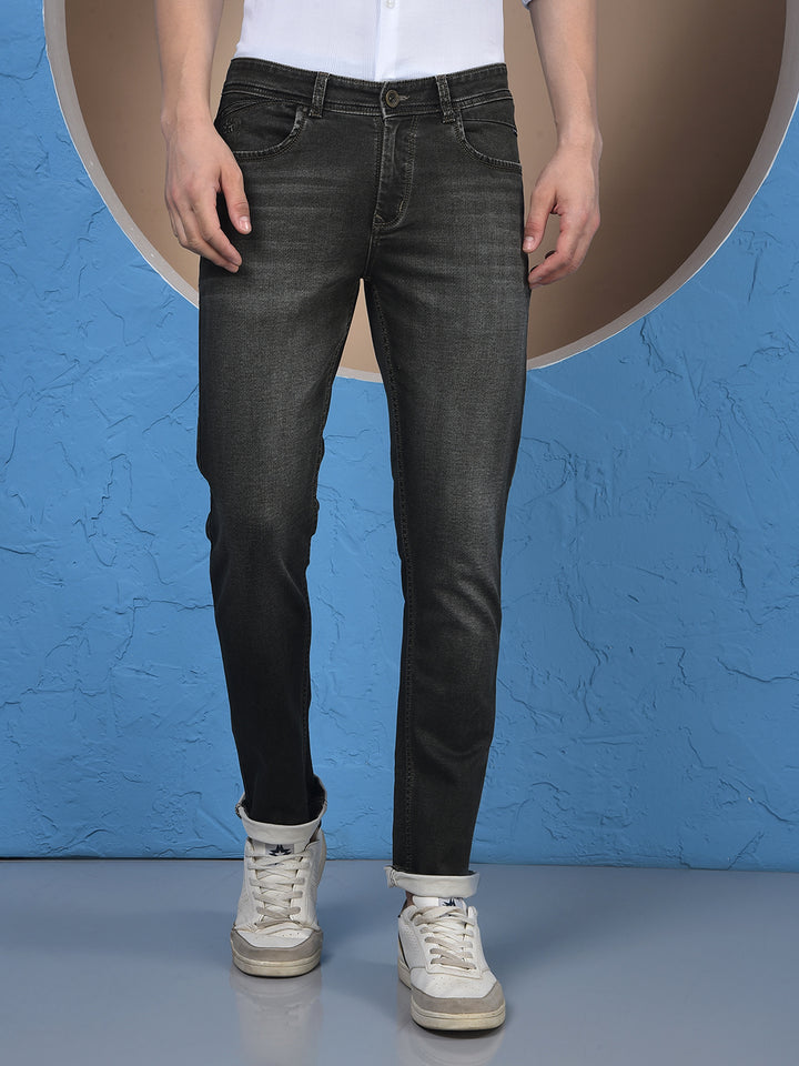 Olive Green Urban Slim Jeans