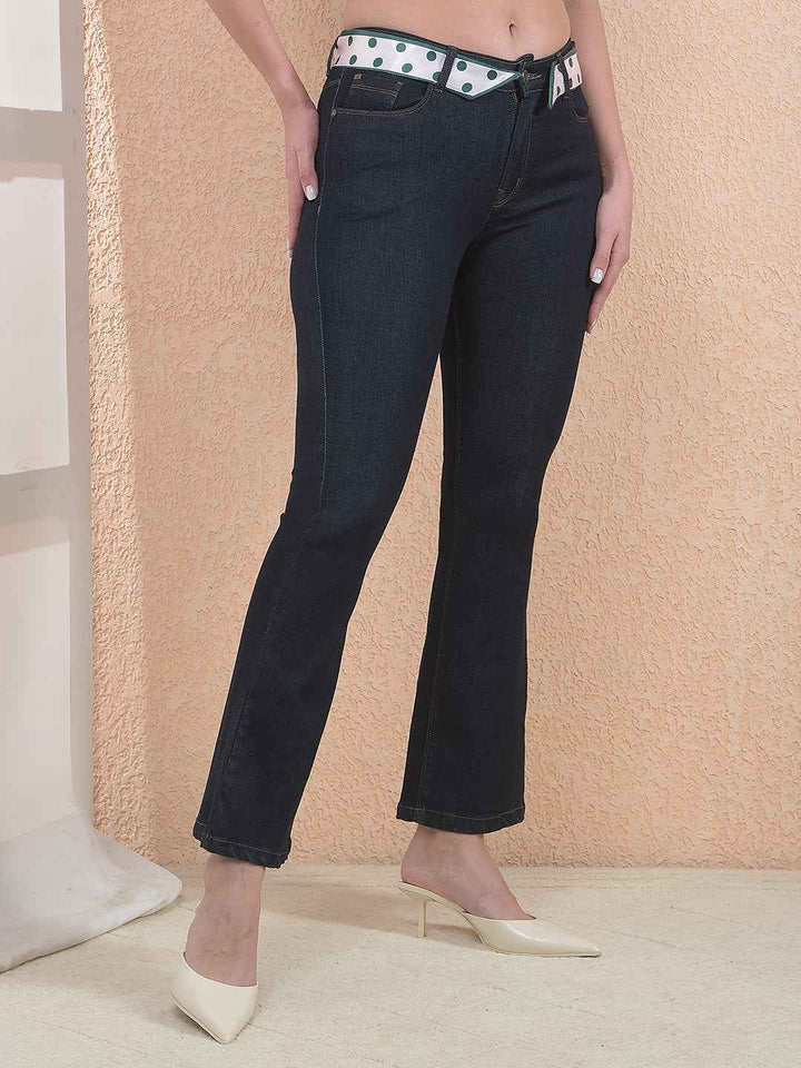 Navy Blue Bootcut Jeans
