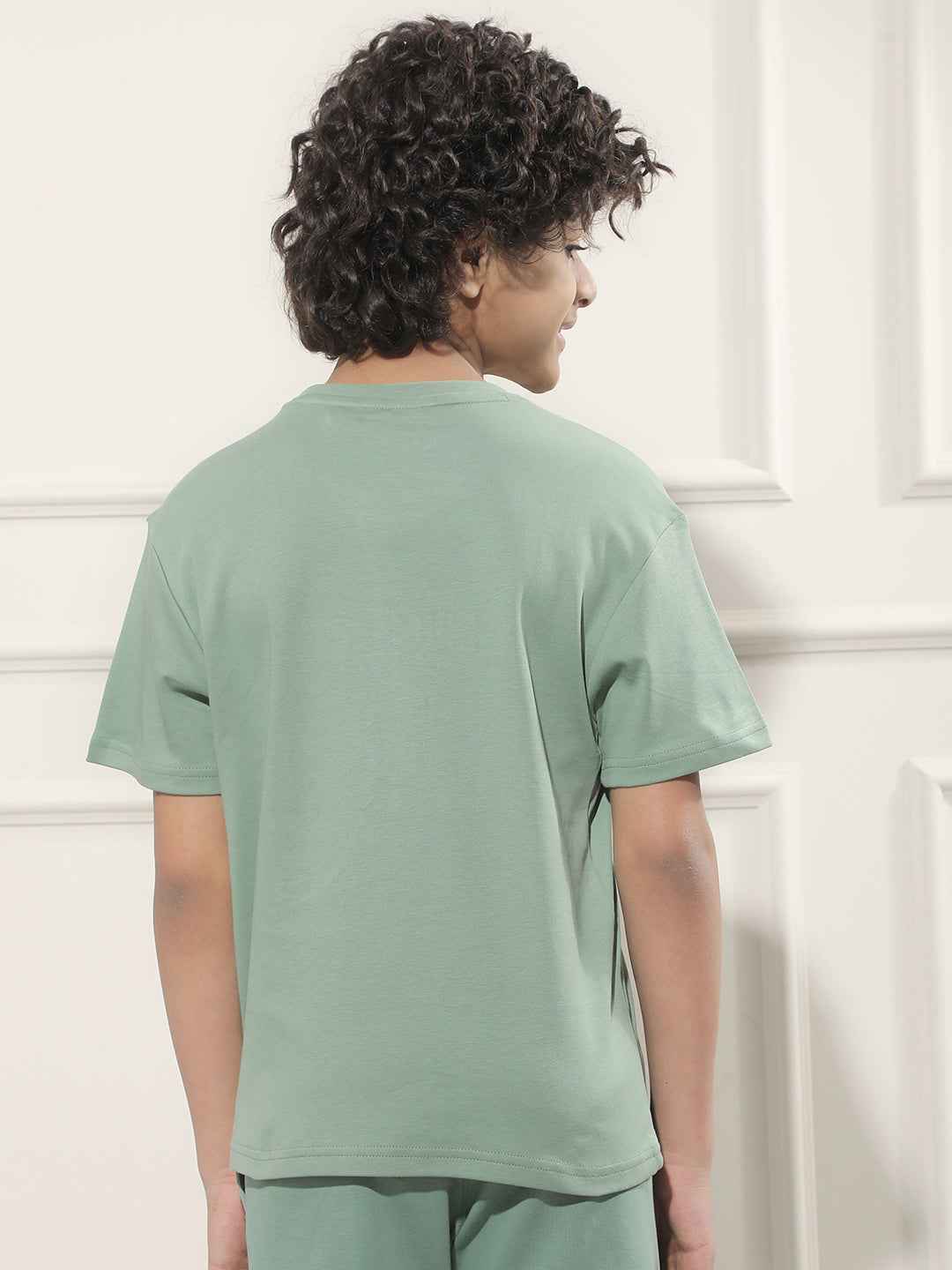 Green Typographic 100% Cotton T-Shirt