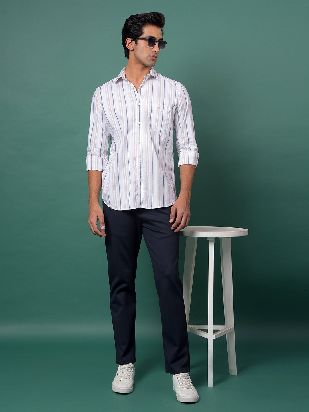 Navy Blue Knitted Trousers