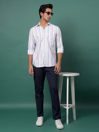 Navy Blue Knitted Trousers