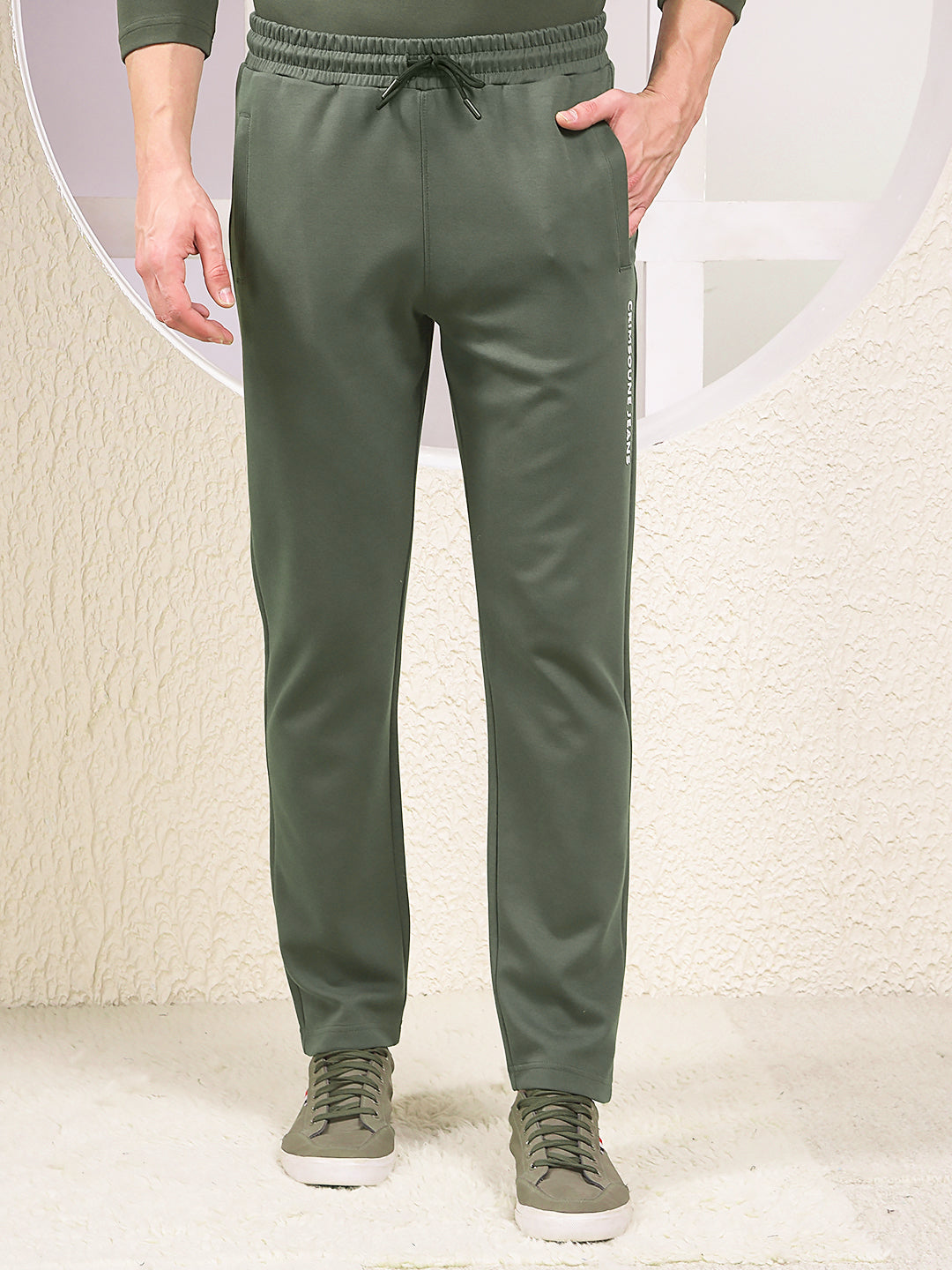 Olive Cotton Trackpants