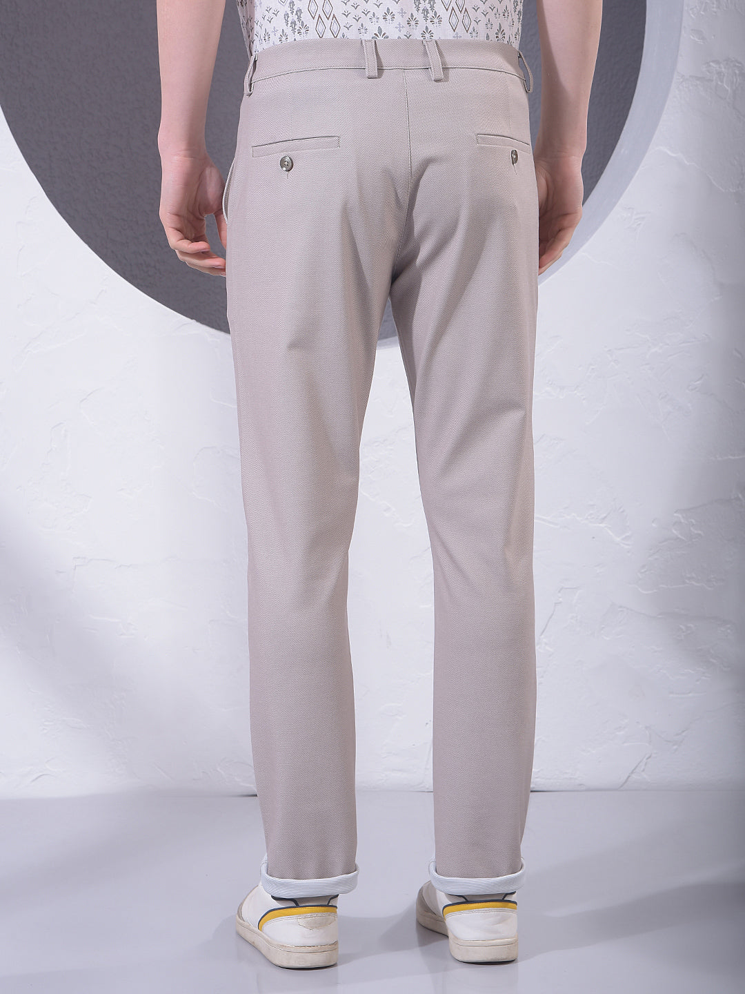 Comfort Beige Knitted Trousers