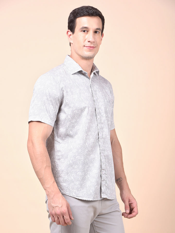 Iconic Grey Printed Shirt
