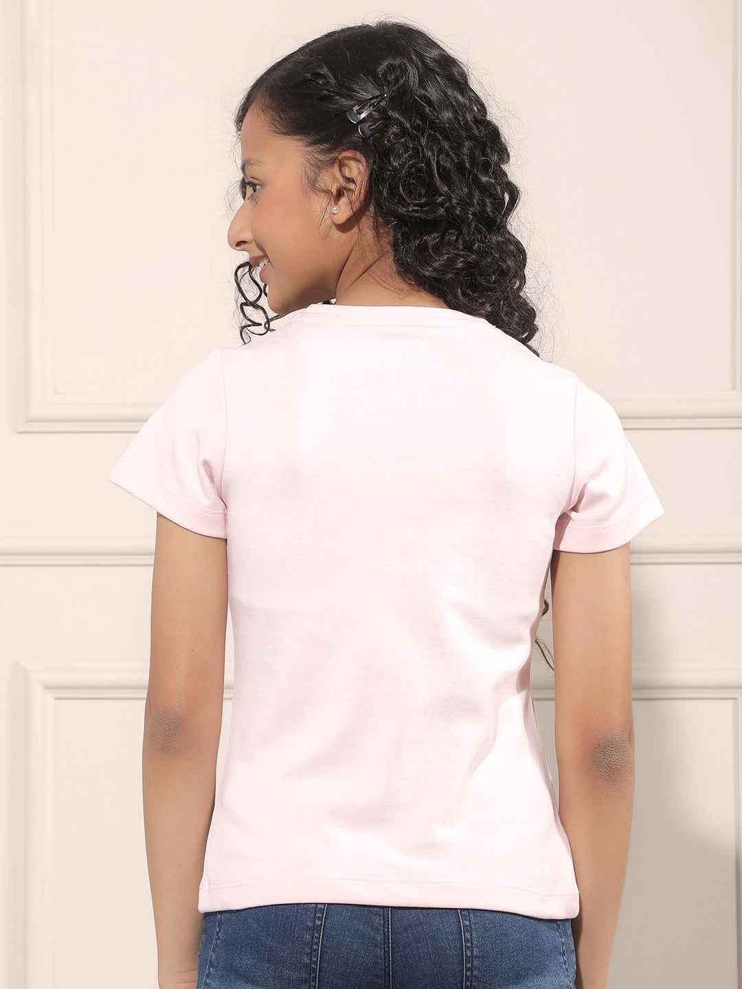 Graphic Print Pink T-Shirt