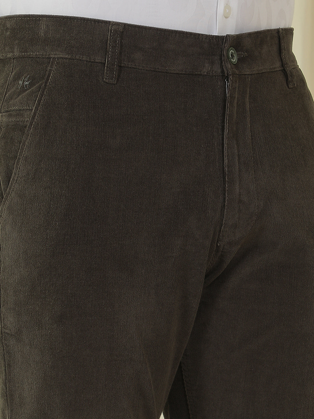 Modern Forest Olive Corduroy Trousers