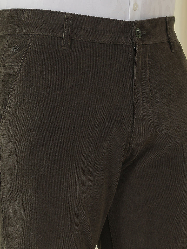Modern Forest Olive Corduroy Trousers