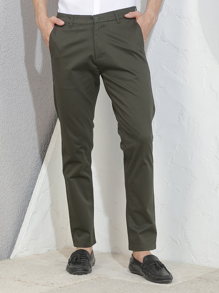 Moss Leaf Olive Trousers