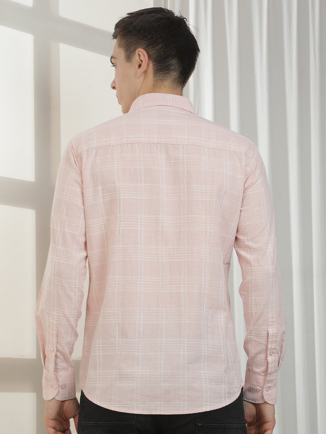 Luxe Pink Checked Shirt