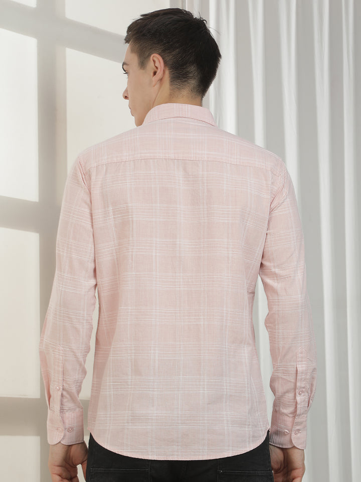 Luxe Pink Checked Shirt