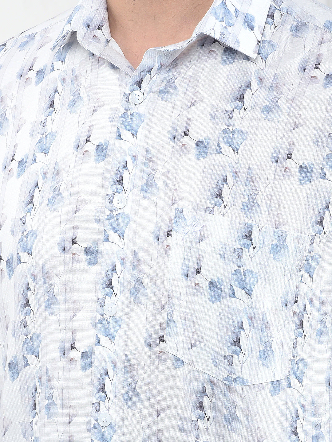 Multi-Color Floral Print Shirt
