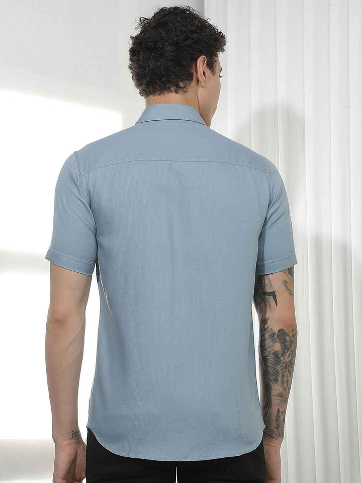 Classic Blue Casual Shirt