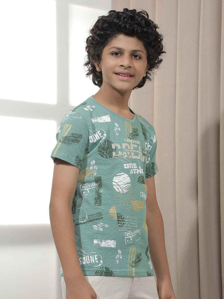 Green Graphic Printed T-Shirt