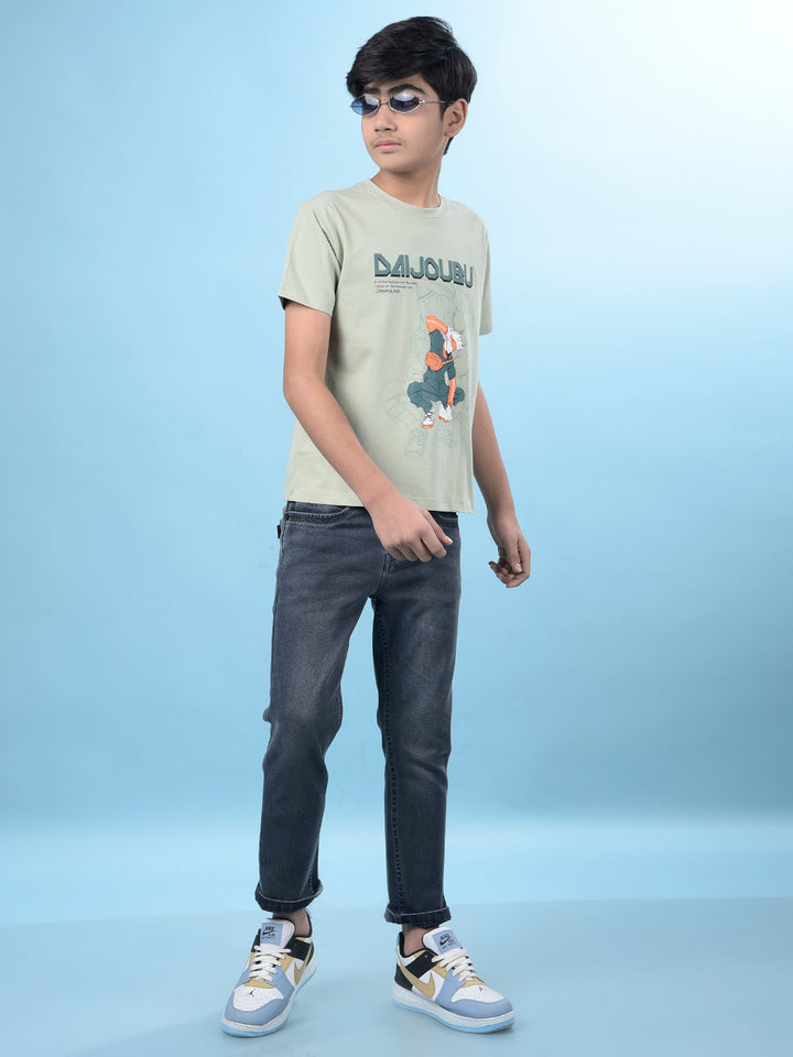 Green Graphic Print T-Shirt