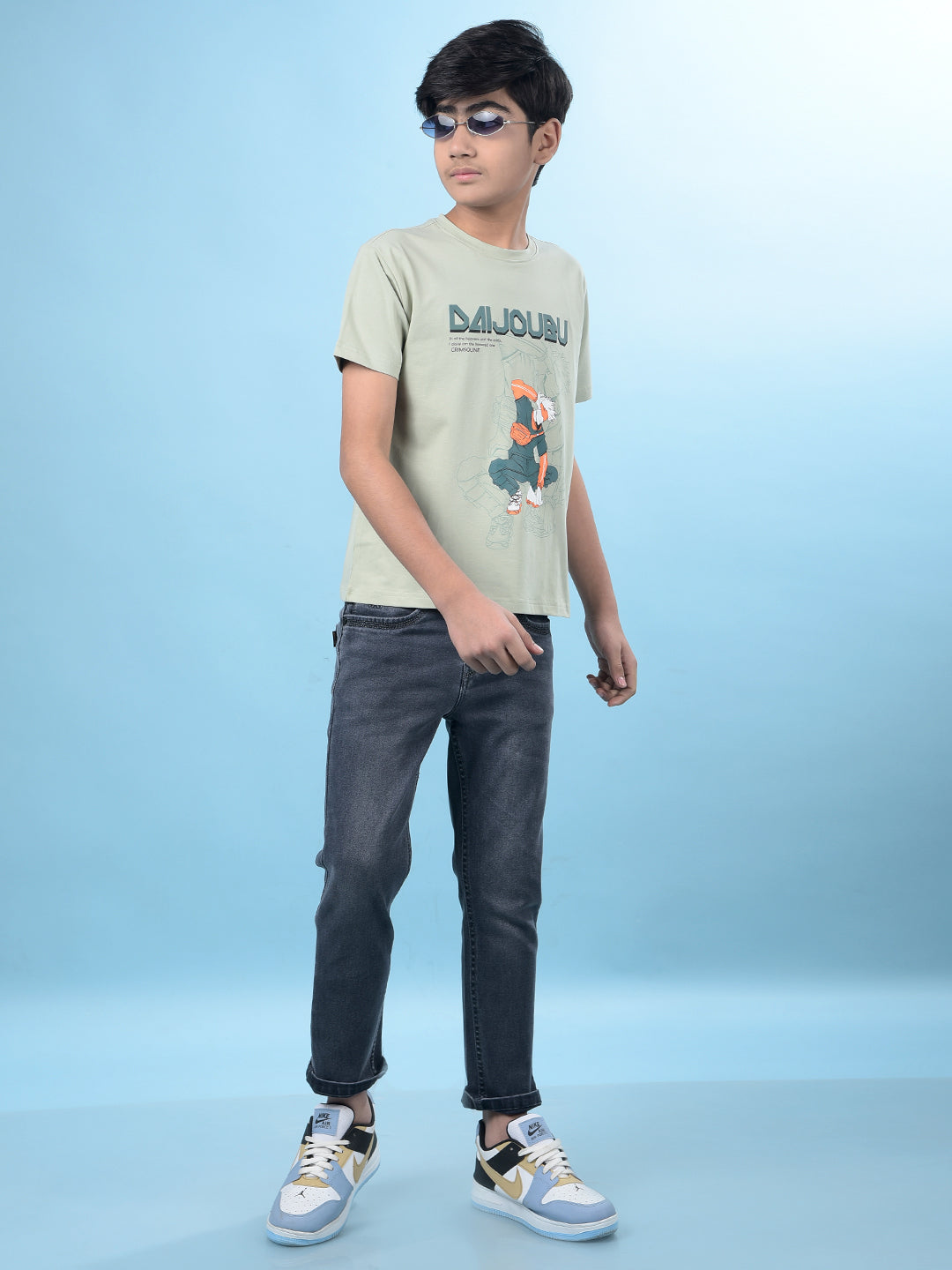 Green Graphic Print T-Shirt