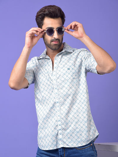 Green Printed Shirt