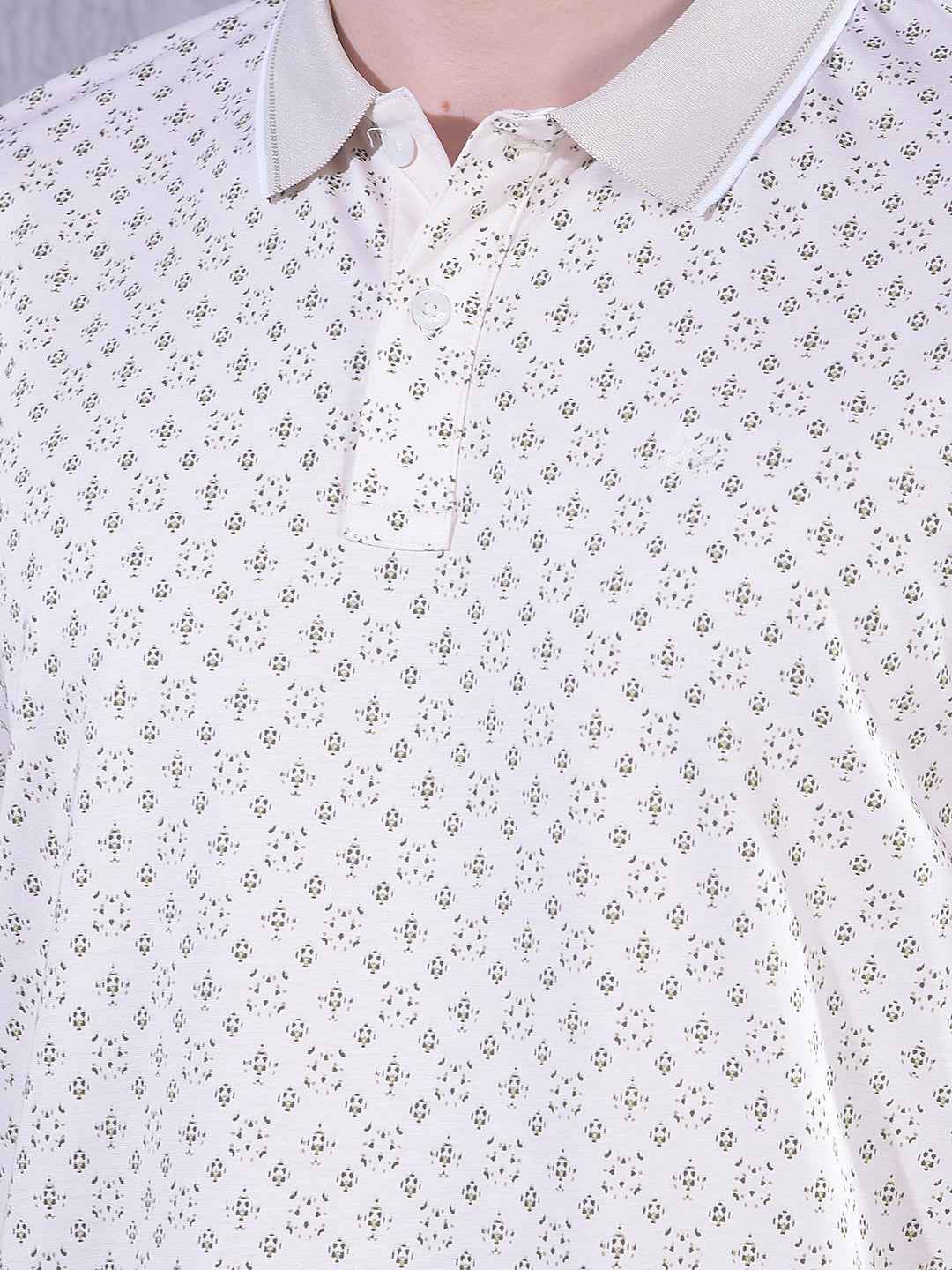 Beige Printed T-Shirt