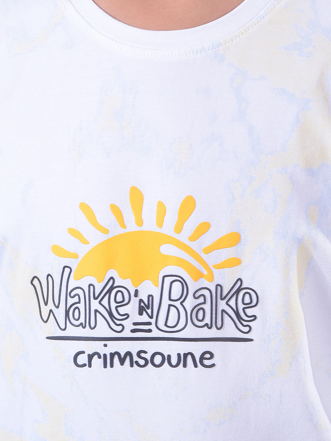 White Printed T-Shirt-Boys T-Shirts-Crimsoune Club