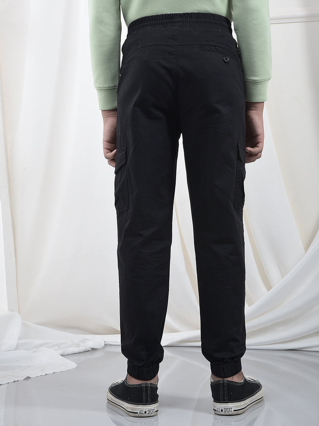 Black Utility Pocket Joggers