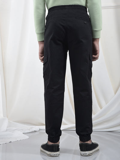 Black Utility Pocket Joggers