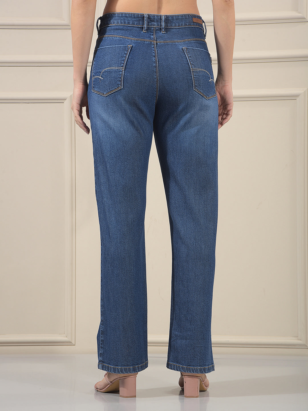 Essential Ocean Blue Straight Jeans