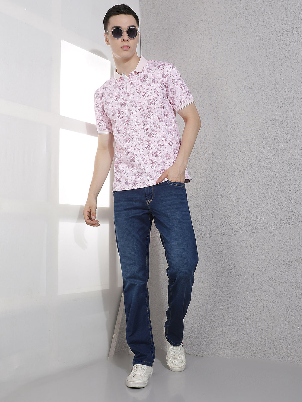 Purple Floral Print T-Shirt