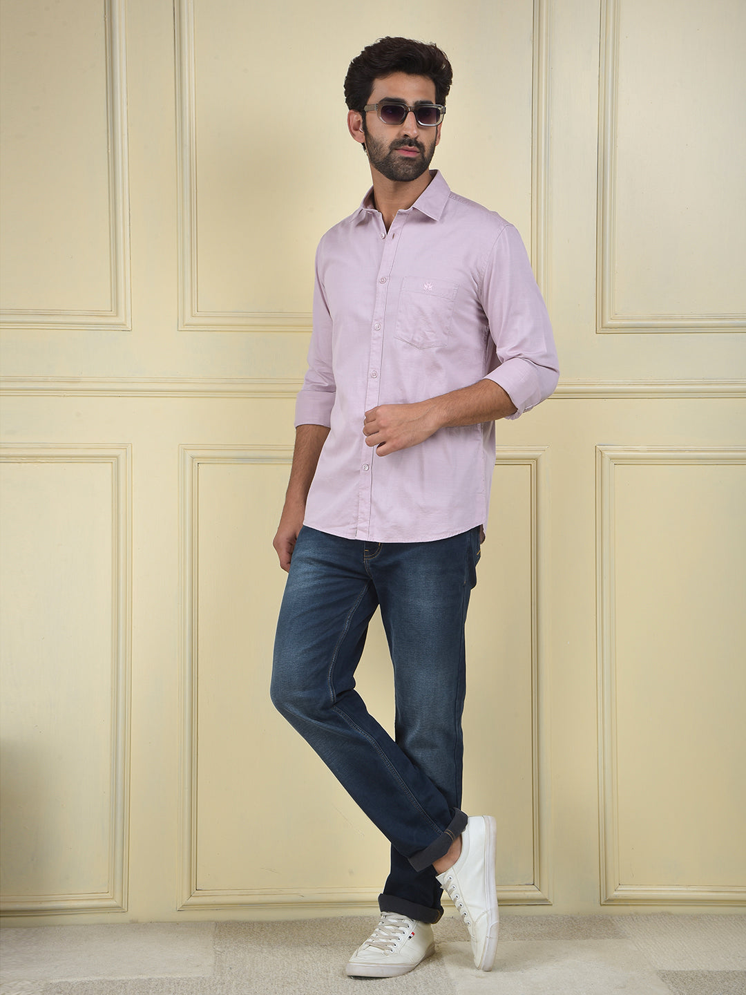 Sleek Line Purple Shirt