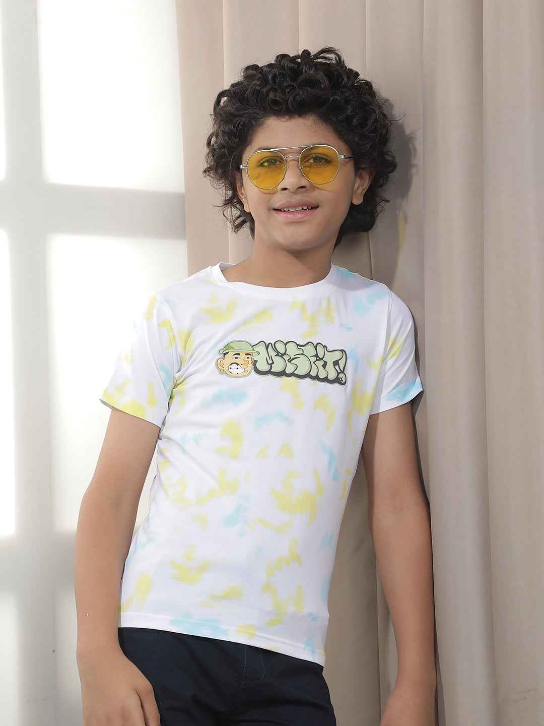Multi-Color Splash Statement T-Shirt