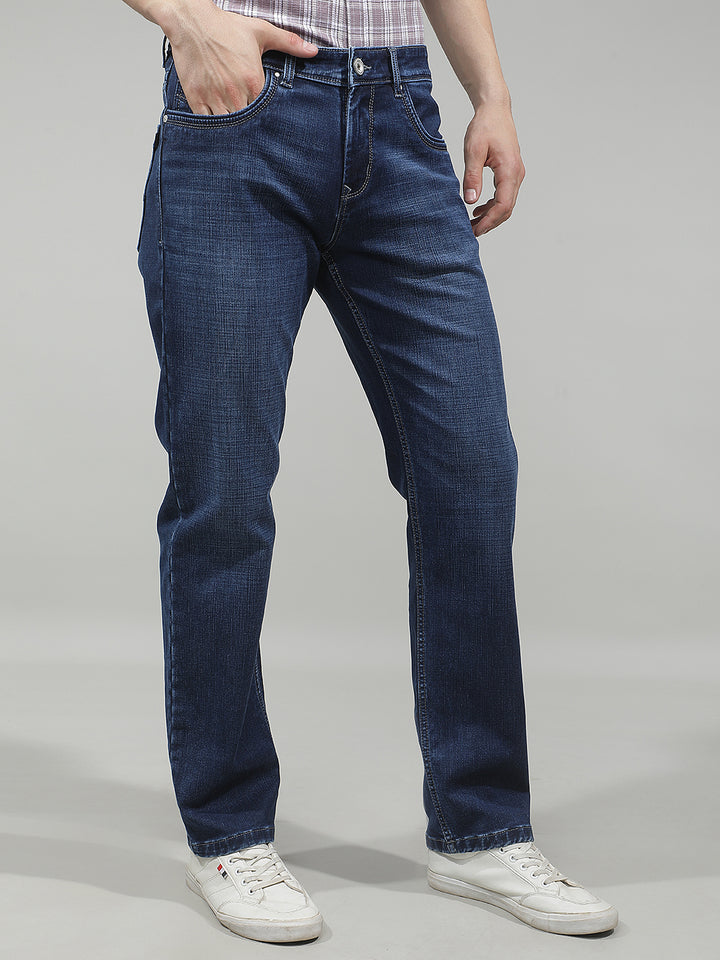 Minimalist Cobalt Blue Straight Jeans