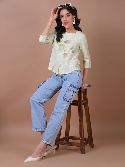 Blue Straight Jeans