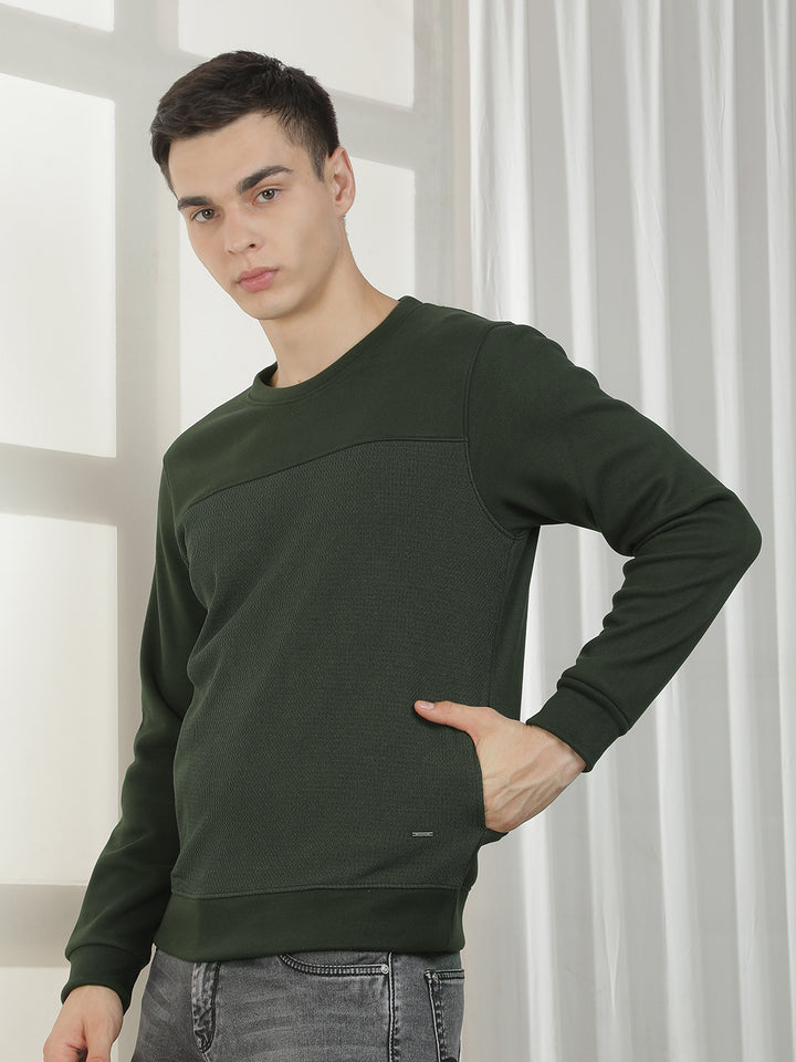 Contemporary Forest Green Sweatshirt