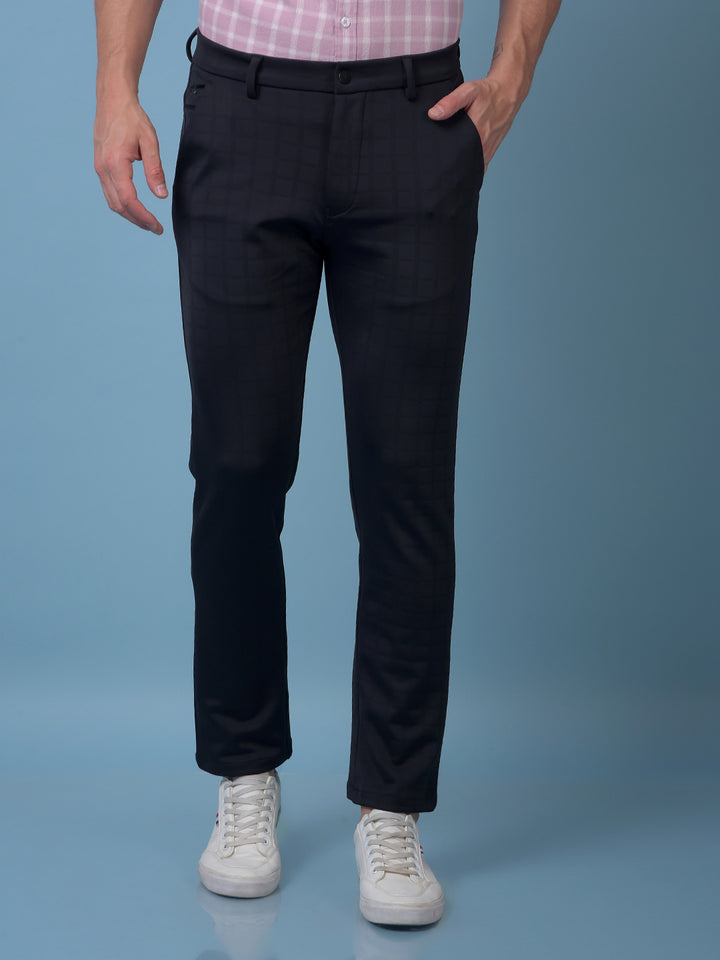 Classique Black Checked Trousers