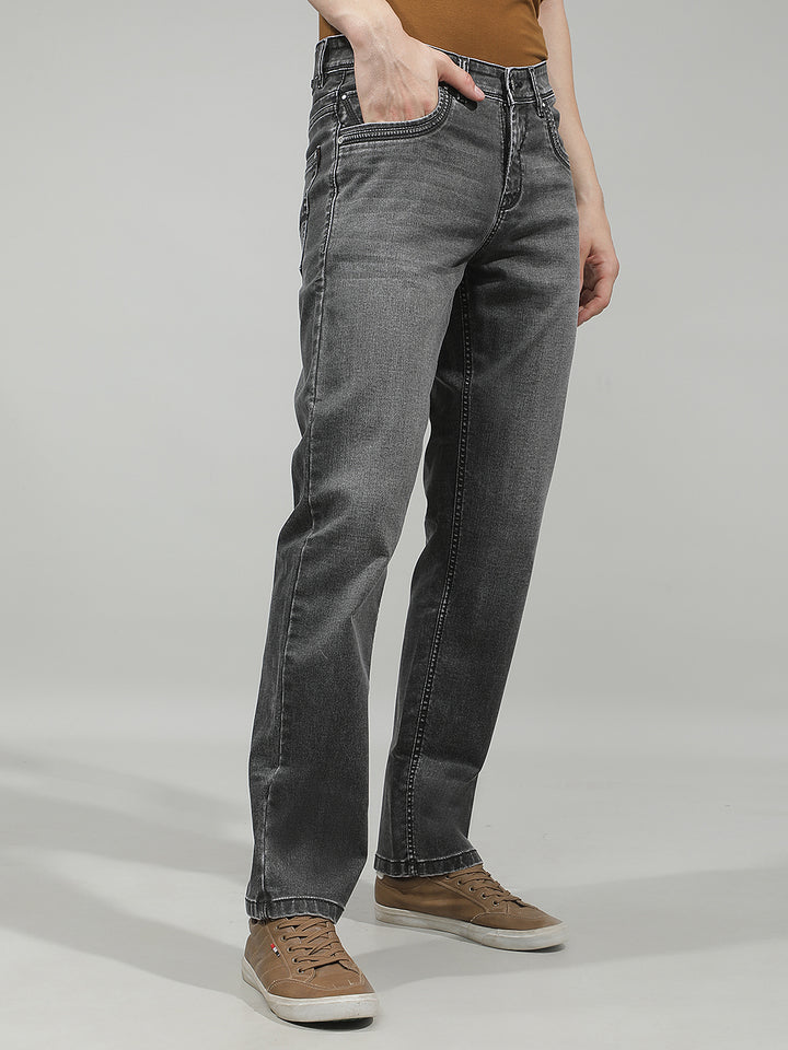 Refined Iron Grey Straight Jeans