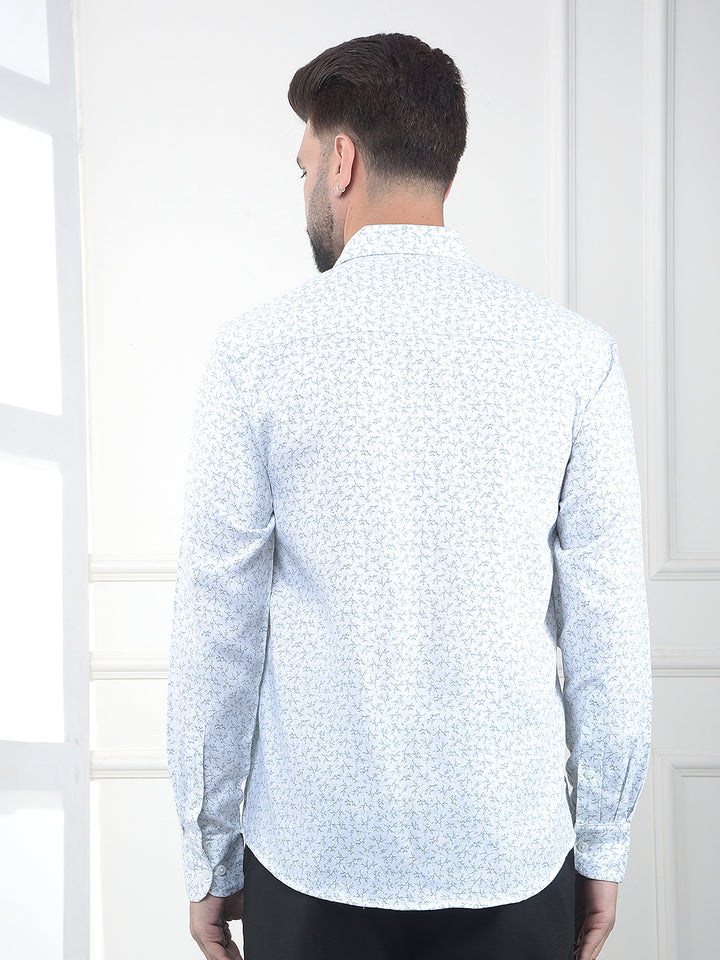 Green Floral Print Shirt