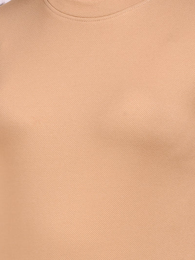 Beige Long Sleeves T-Shirt