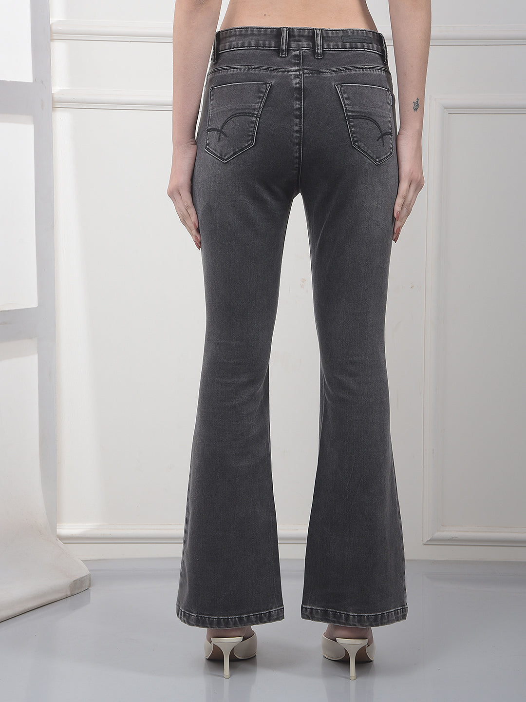 Chic Graphite Grey Bootcut Jeans