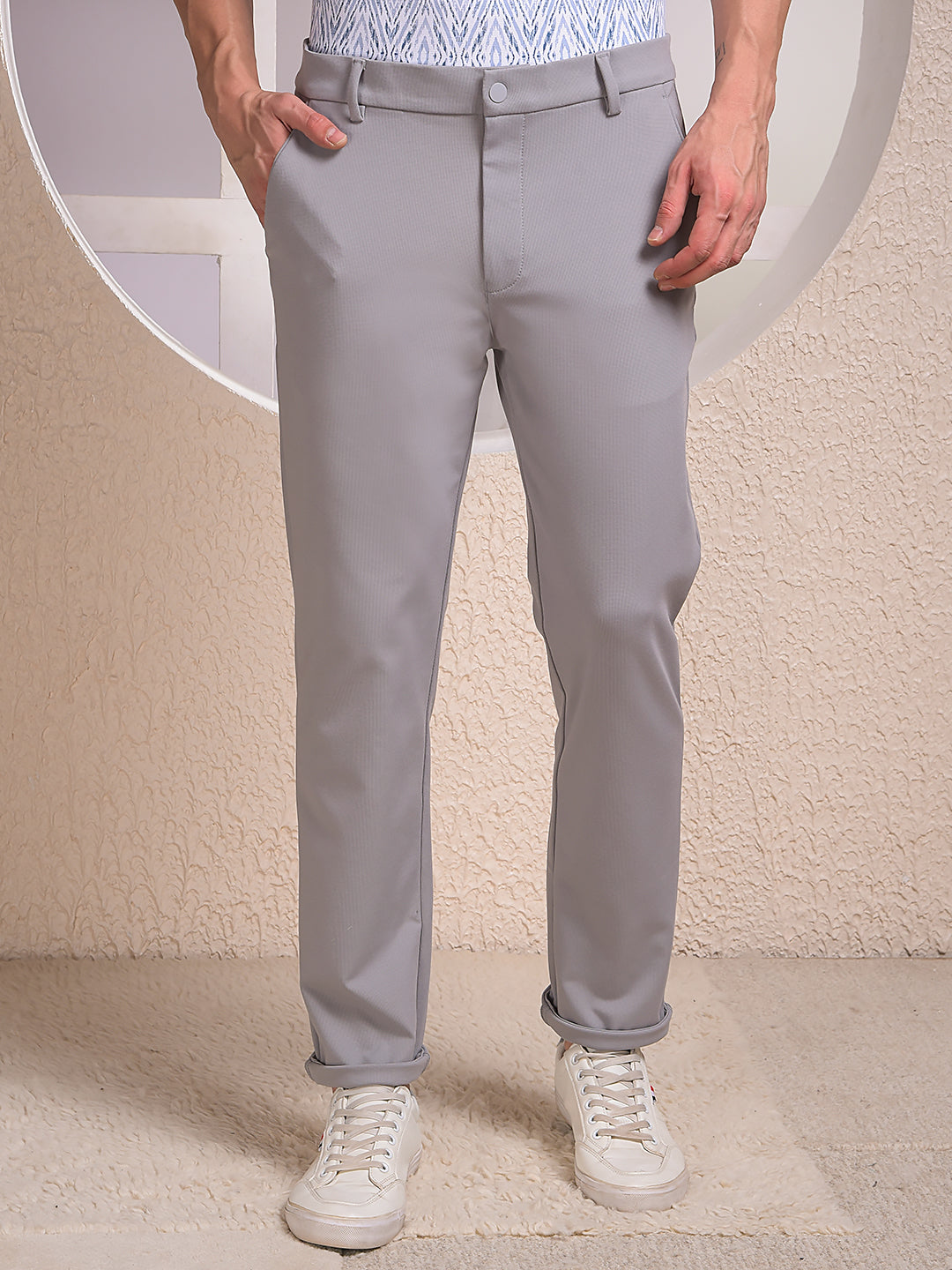 Grey Smart Trousers