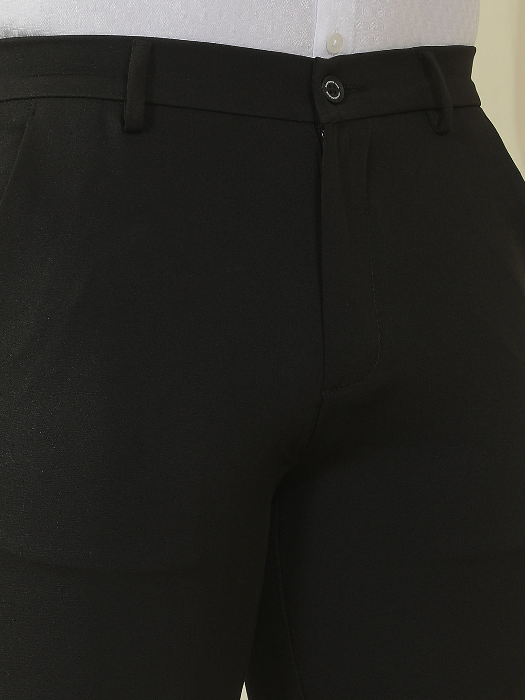 Sharp Black Knitted Trousers