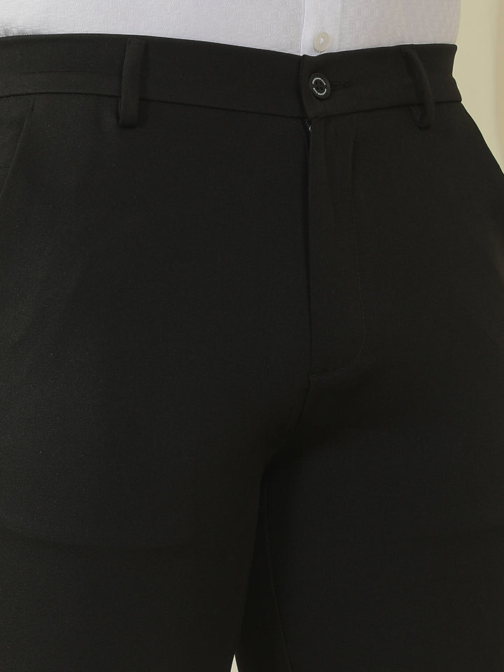 Sharp Black Knitted Trousers