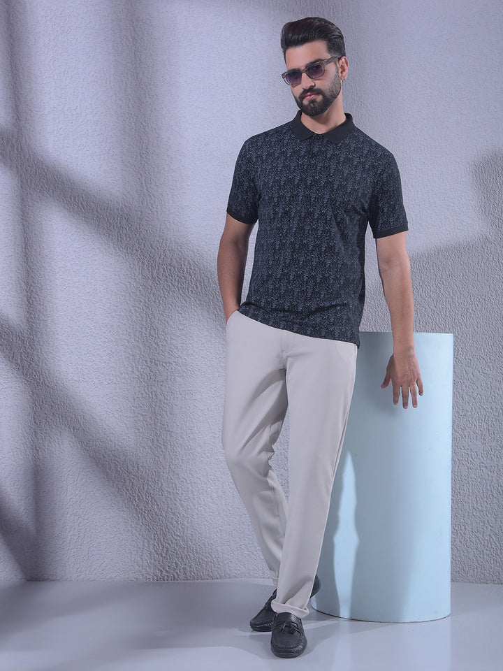 Black Floral Print T-Shirt