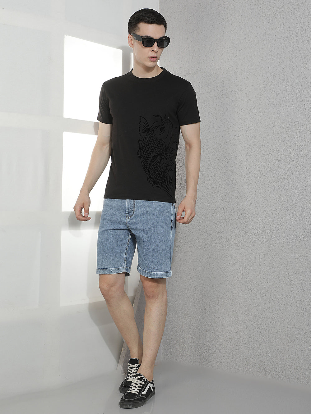 Black Graphic Printed T-Shirt