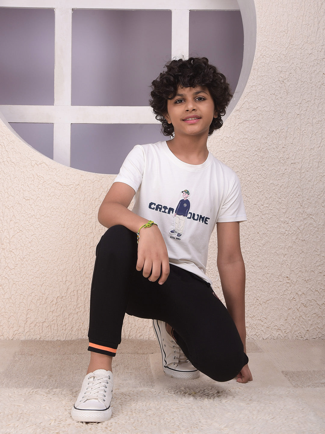 White Graphic Print T-Shirt