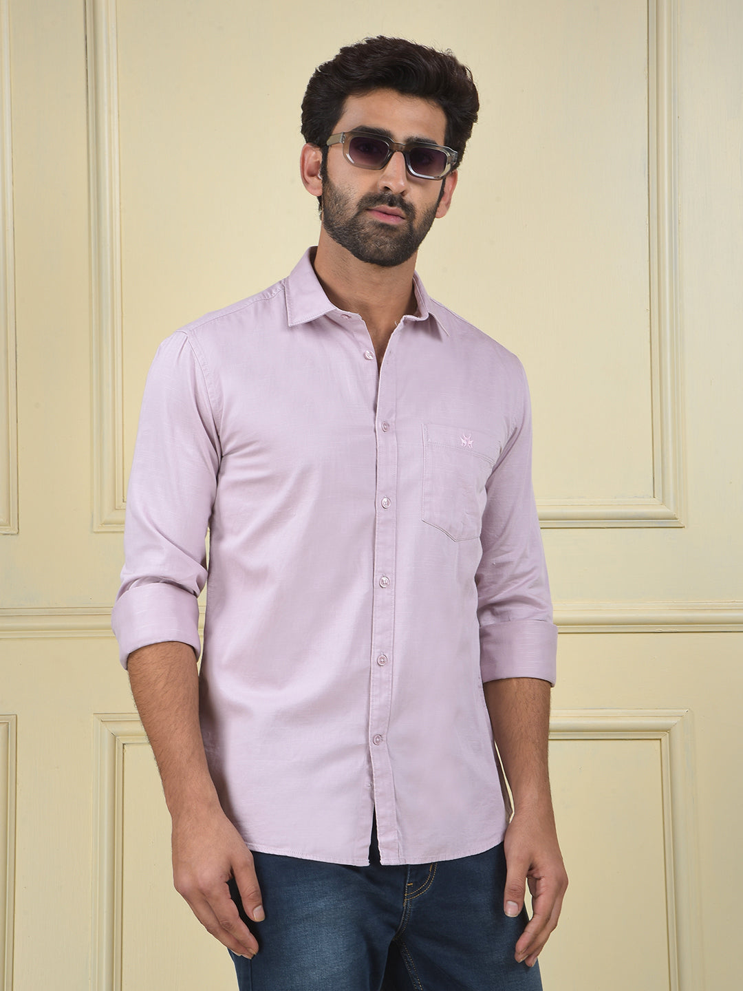 Sleek Line Purple Shirt