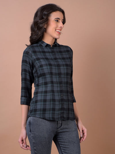 Forest Green Soft Check Shirt