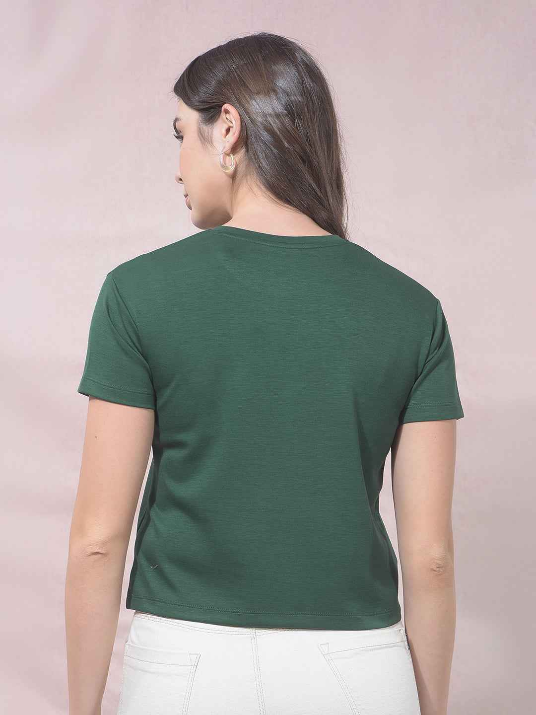 Green Graphic Print T-Shirt